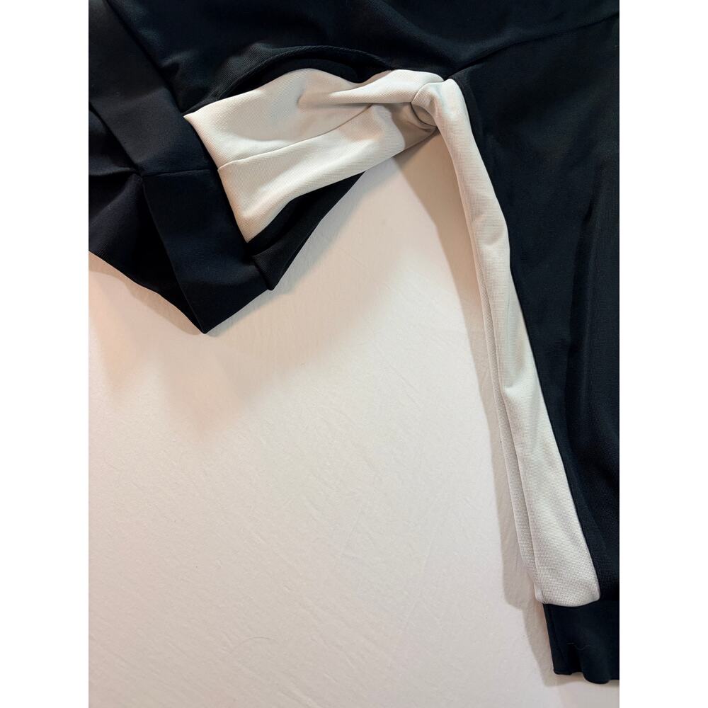 Jordan Womens Track Jacket L Black White Colorblock Cropped Jumpman Full Zip - Picture 8 of 10